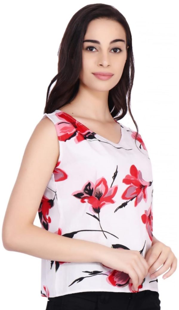Adorable Crepe Printed Women's Top - Image 2