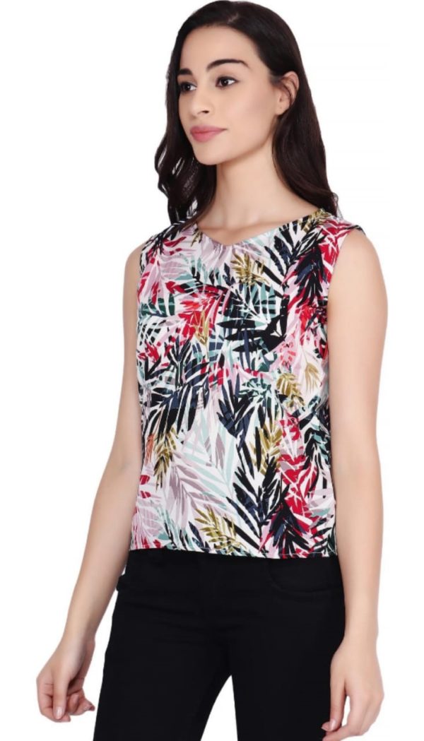 Adorable Crepe Printed Women's Top - Image 2