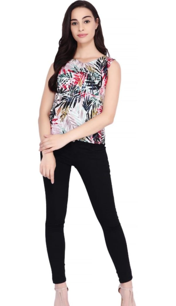 Adorable Crepe Printed Women's Top - Image 6