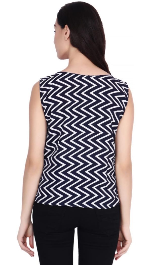 Adorable Crepe Printed Women's Top - Image 4