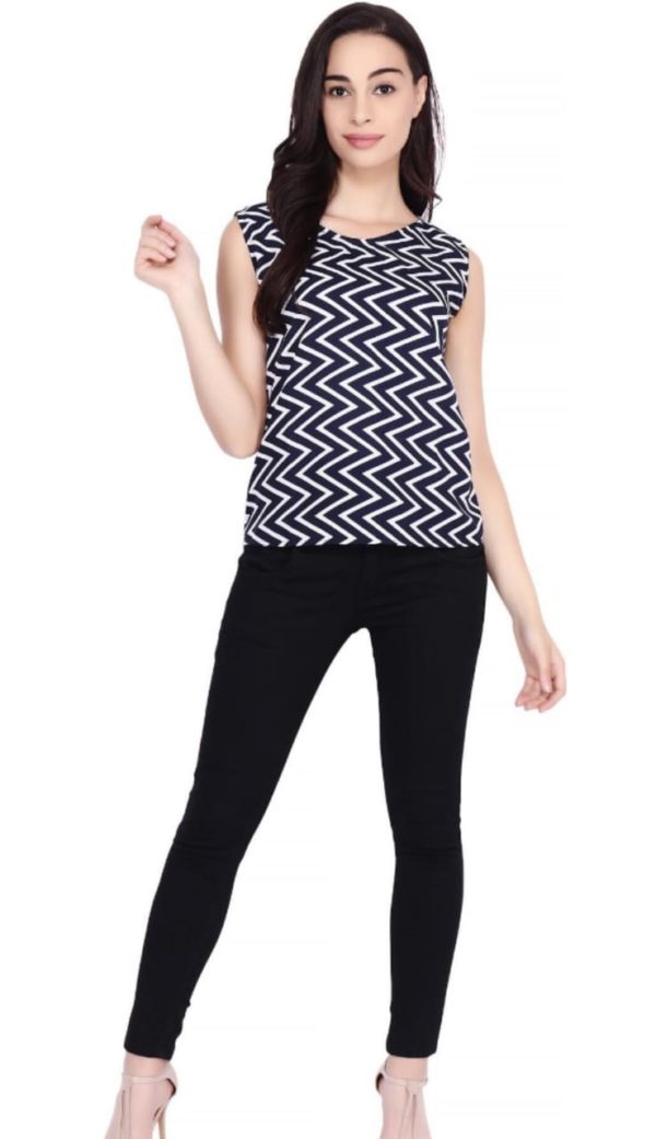 Adorable Crepe Printed Women's Top - Image 6