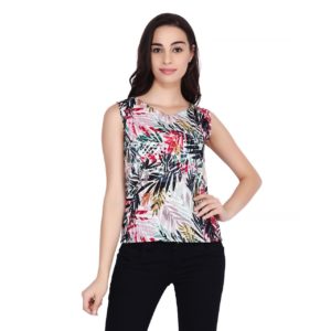 Adorable Crepe Printed Women's Top