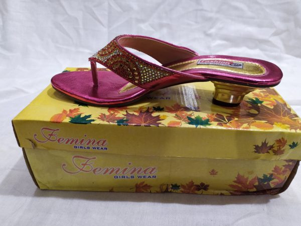Diamond Work V-shape Sandal - Image 2