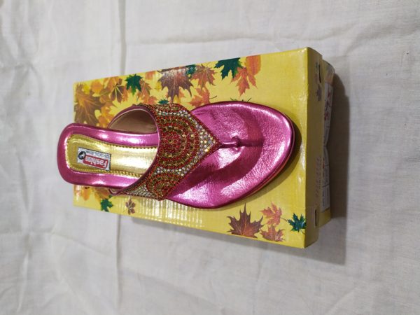 Diamond Work V-shape Sandal - Image 4